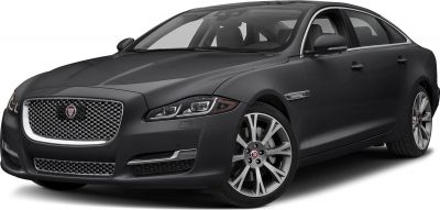 Front view of luxury sedan highlighting grille, headlights, and alloy wheels