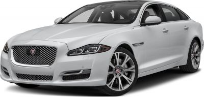 Front view focusing on luxury grille and LED headlights