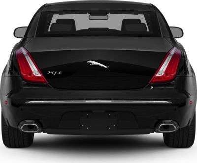 Rear view with sleek tail lights and dual exhausts