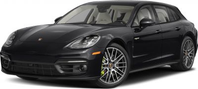 LED headlights and multi-spoke alloy wheels on a luxury sports wagon.