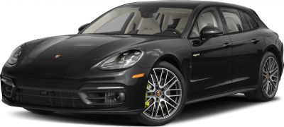 Front side view with sleek headlights and multi-spoke alloy wheels