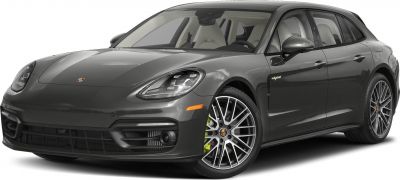 LED headlights and multi-spoke alloy wheels on sporty luxury wagon