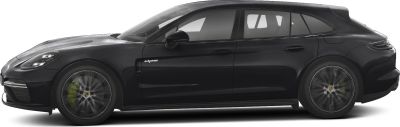 Side profile with motion-blurred aero wheels and sleek sporty station wagon shape