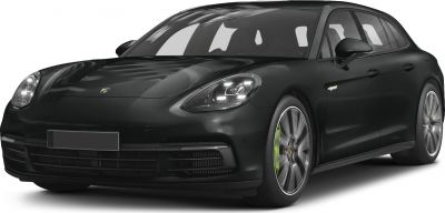 Front-side view with sleek headlights and sporty wheels