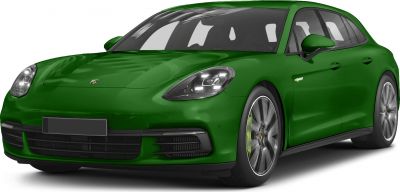 Front angled view with LED headlights and aerodynamic design