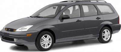 Gray station wagon with front and side profile, alloy wheels