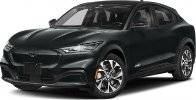 Sleek front view with LED headlights and modern alloy wheels