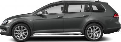 Side profile of an estate with alloy wheels and rugged trim