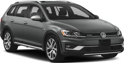 Front three-quarter view of rugged variant wagon with alloy wheels