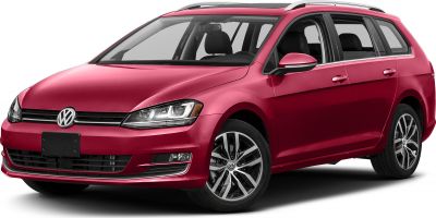 Front grille, headlights, and alloy wheels in red wagon