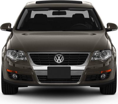 Front view with grille, headlights, and fog lights