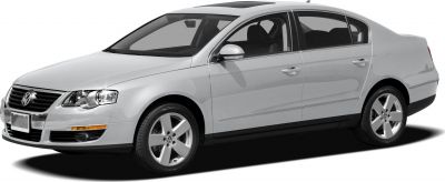 Sleek front side view of a four-door sedan with alloy wheels