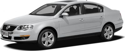 Silver four-door sedan angled front side view with alloy wheels