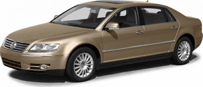 Luxury sedan with front and side view showing grille, headlights, and wheels
