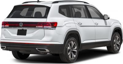 Rear-side view of 2024 SUV with LED taillights and alloy wheels