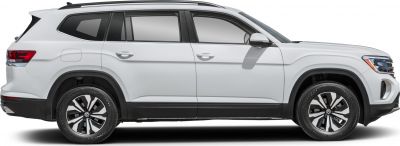 Side profile of modern mid-size SUV with alloy wheels and tinted windows
