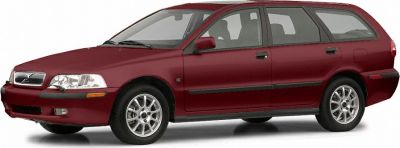 Side profile of classic 1996 station wagon with alloy wheels