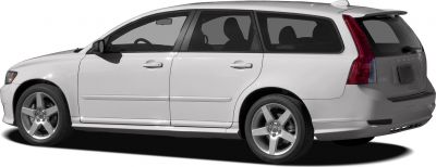 Side profile of 2008 Volvo V50 wagon with alloy wheels