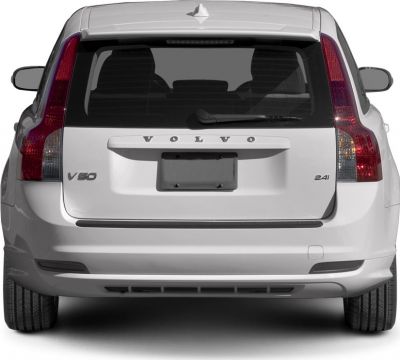 Rear view with vertical taillights, rear wiper, central license plate space