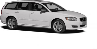 Sleek station wagon side profile with alloy wheels.