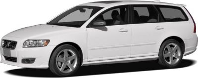 White station wagon with alloy wheels and roof rails