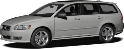 Silver silver station wagon with alloy wheels and facelift design