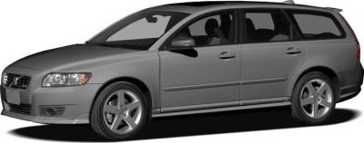 Side view of a grey estate wagon with alloy wheels