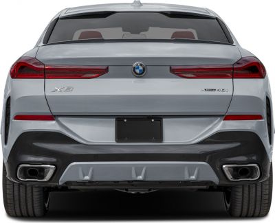 Rear view with sleek taillights and dual exhausts