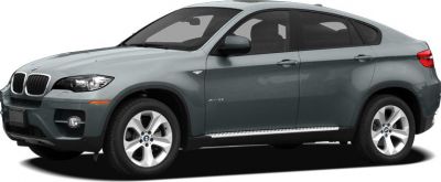 Side profile of a coupe-style SUV with alloy wheels