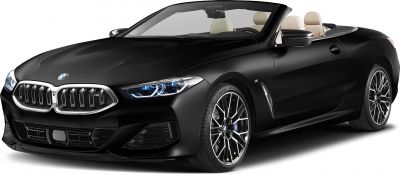 Black luxury convertible with LED headlights and sporty alloy wheels