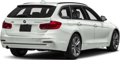 Rear side view with tail lights, xDrive badge, alloy wheels