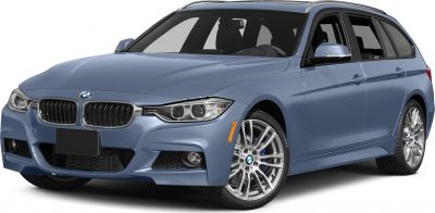 Front angle with kidney grille, projector headlights, alloy wheels