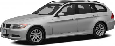 Silver station wagon with roof rails and alloy wheels