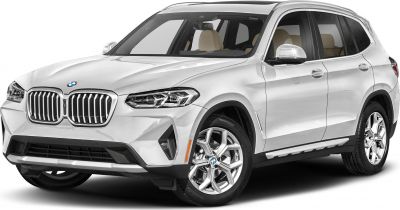 Front grille, headlight design, alloy wheels of SUV