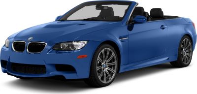 Convertible with aerodynamic front, stylish alloy wheels, and open roof.