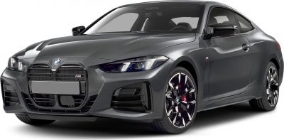 Front view with kidney grille and high gloss multi-spoke wheels