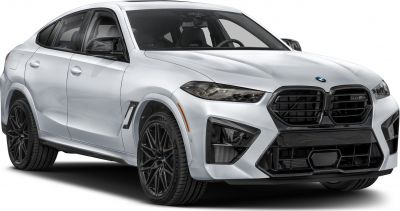 Front and side view with black kidney grille and sleek headlights