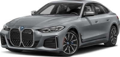 Prominent kidney grille and sleek LED headlights on a modern sedan