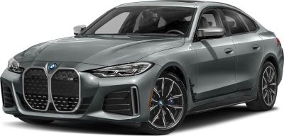 Front view and detailed modern wheels of an electric sedan