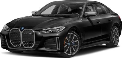 Front grille, headlights, and side profile of a modern electric sedan