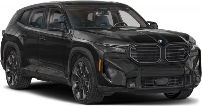 Black SUV with distinctive bold grille and sleek LED headlights