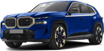 SUV with distinctive front kidney grille and multi-spoke alloy wheels