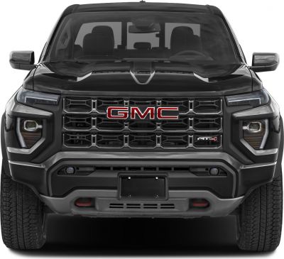 Front grille and headlights design of a robust pickup truck