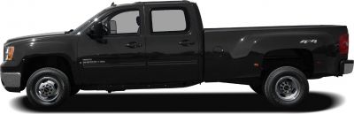 Extended cab heavy-duty pickup with long bed and dual rear wheels