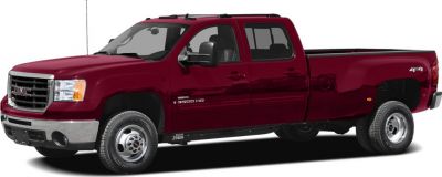 Heavy-duty pickup with extended cab and dual rear wheels