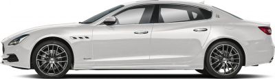Sedan side profile with sporty air vents and multi-spoke alloy wheels