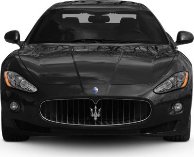 Front view with signature grille and sleek headlights