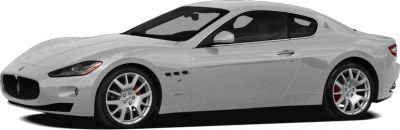 Sleek side view of sports coupe with alloy wheels