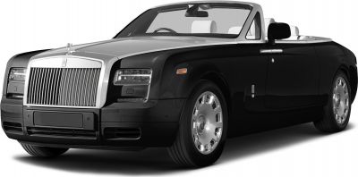 Luxury convertible with chrome grille and polished alloy wheels