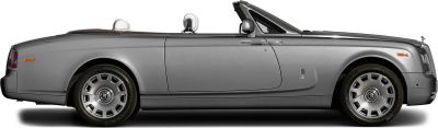 Silver convertible side profile with luxury wheels